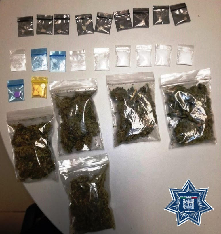 Evita la Policía Municipal de El Marqués posible comercialización de sustancias ilícitas en San Vicente Ferrer y La Pradera; 2 sujetos fueron&nbsp;detenidos